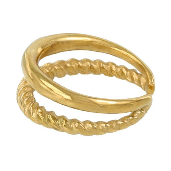 Japanese ring- Gold Double Strand Ring