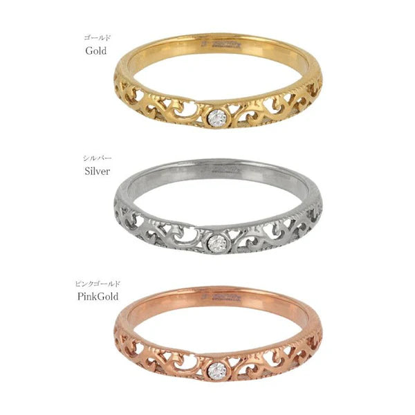 Japanese ring- Lace Arabesque Ring