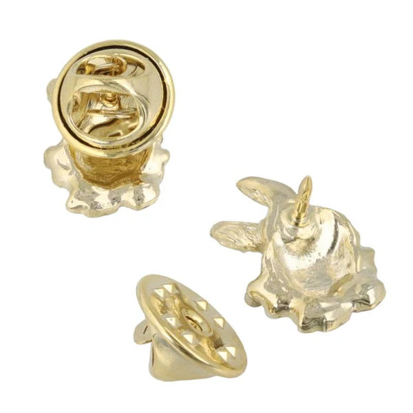 Japanese Brooch-Blossom Bunny Silver Brooch- Made in Japan