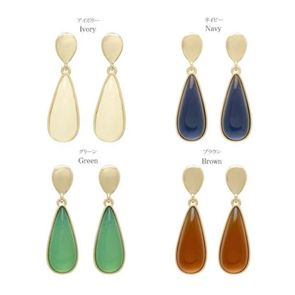 Japanese earrings- Colour drop stud earrings