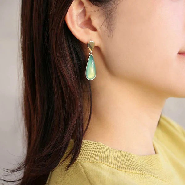 Japanese earrings- Colour drop stud earrings