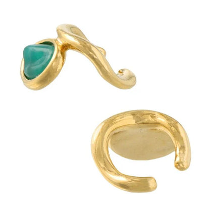 Japanese ear cuff- Marble Wave Ear Cuff for left ear