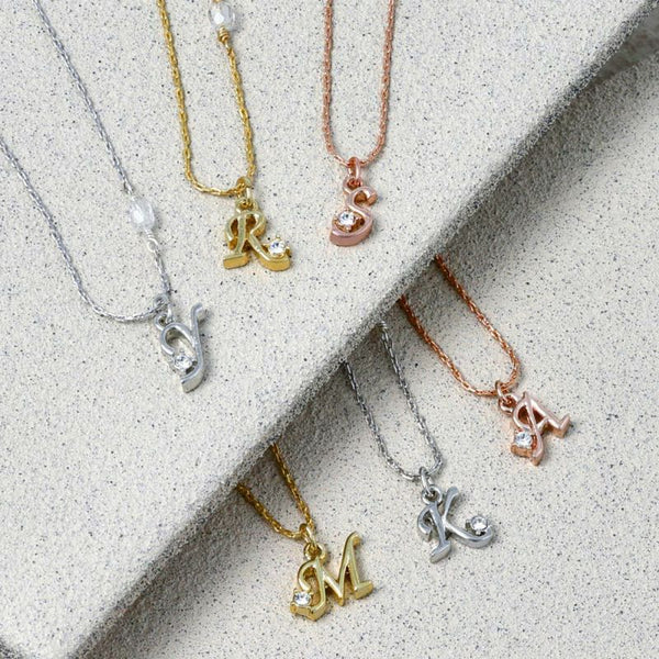 Japanese necklace- Initial alphabet necklace- Made in Japan