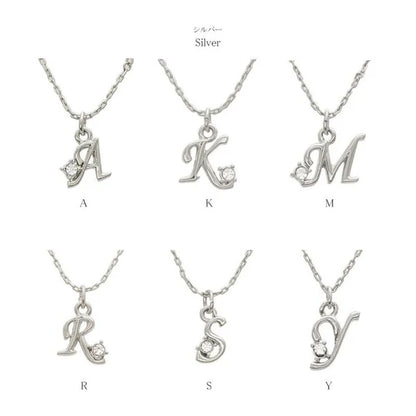 Japanese necklace- Initial alphabet necklace- Made in Japan