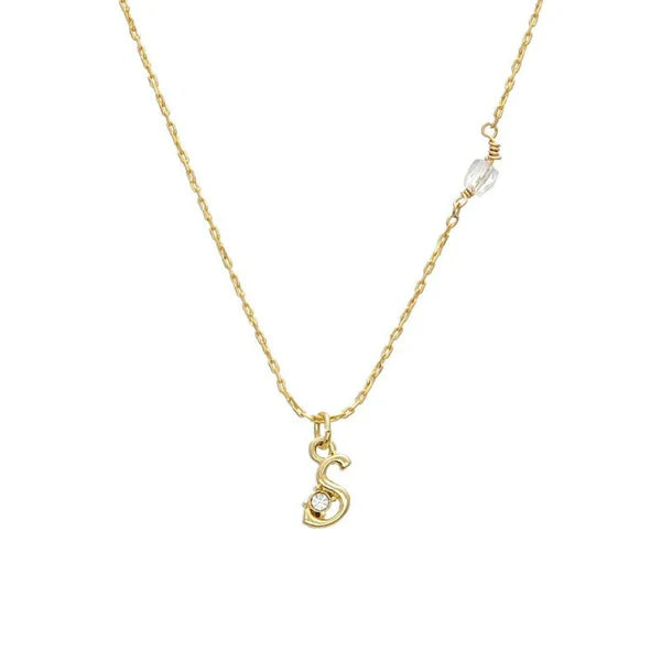 Japanese necklace- Initial alphabet necklace- Made in Japan