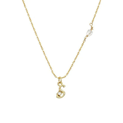 Japanese necklace- Initial alphabet necklace- Made in Japan