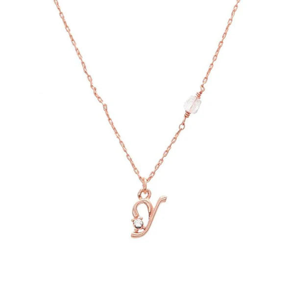 Japanese necklace- Initial alphabet necklace- Made in Japan