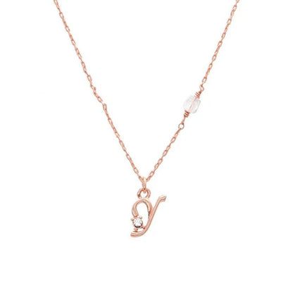 Japanese necklace- Initial alphabet necklace- Made in Japan