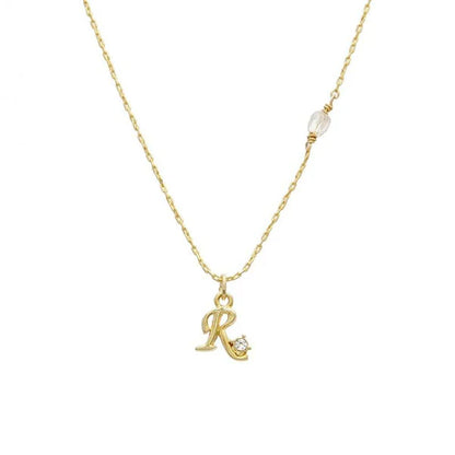 Japanese necklace- Initial alphabet necklace- Made in Japan