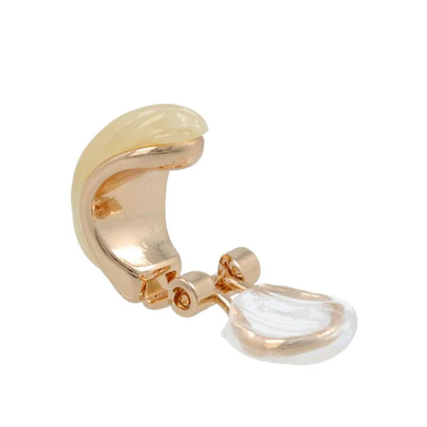 Japanese non-pierced earring- Brown Coastal Glow Clip Earrings