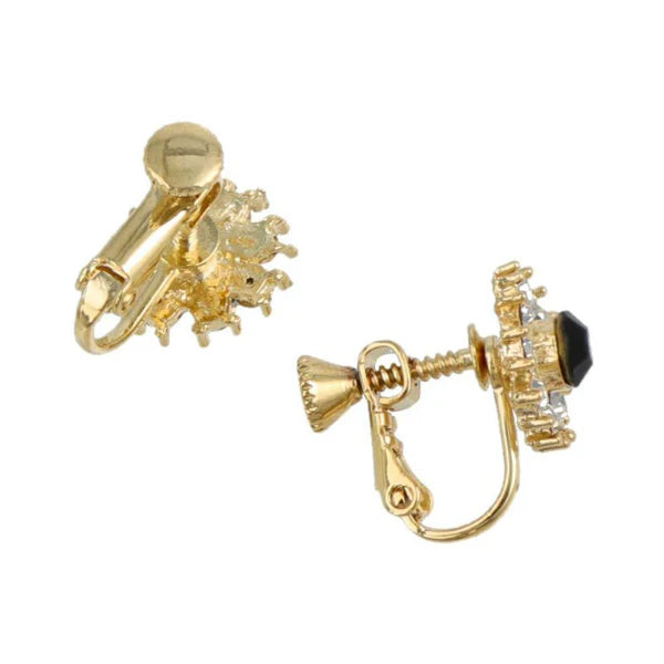 Japanese non-pierced earrings- Twinkle Bijou Screw-back Earrings