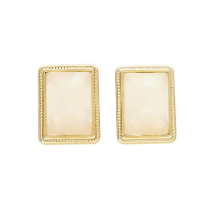 Japanese non-pierced earrings- Color frame acrylic screw-back earrings