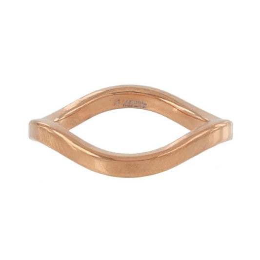 Japanese rings- stainless steel wave line ring