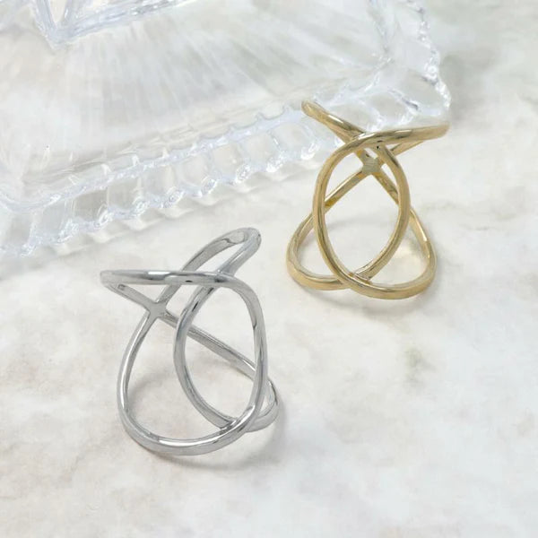 Japanese ring- Refined Cross Band- Made in Japan