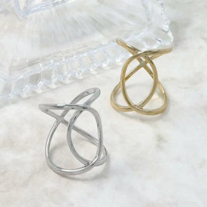 Japanese ring- Refined Cross Band- Made in Japan