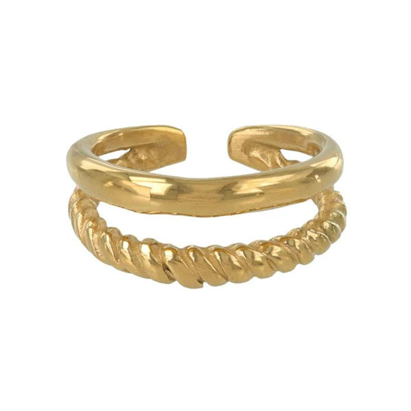 Japanese ring- Gold Double Strand Ring