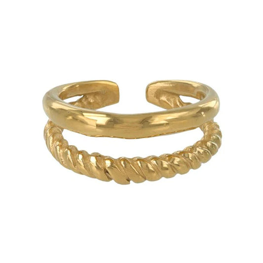 Japanese ring- Gold Double Strand Ring