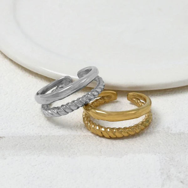 Japanese ring- Gold Double Strand Ring