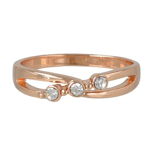 Japanese ring- Twinkle Trio Cross Ring- Made in Japan