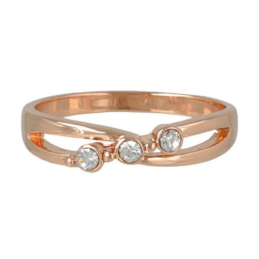 Japanese ring- Twinkle Trio Cross Ring- Made in Japan