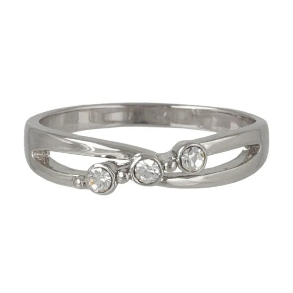 Japanese ring- Twinkle Trio Cross Ring- Made in Japan