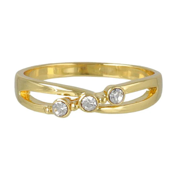 Japanese ring- Twinkle Trio Cross Ring- Made in Japan