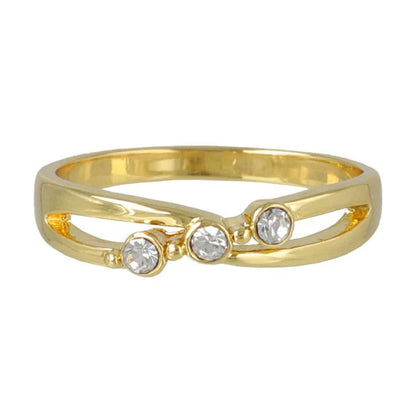 Japanese ring- Twinkle Trio Cross Ring- Made in Japan